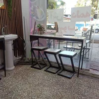 میز صندلی آهنی|صندلی و نیمکت|خرم‌آباد, |دیوار