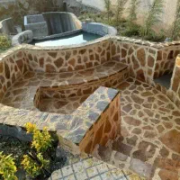 اجرای سنگ تاوه کف و نما و تزئینات باغ وویلا|خدمات پیشه و مهارت|گلمکان, |دیوار