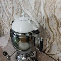 سماور گازی آپولون در حد نو همراه با قوری چینی