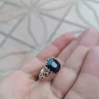 انگشتر نقره یاقوت کبود اصل
