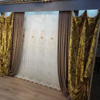 پرده آماده|پرده، رانر، رومیزی|قم, زنبیل آباد|دیوار