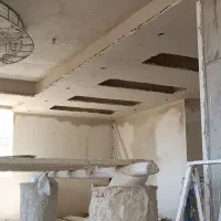 نور مخفی  دورلامپ گچکاری ساختمان