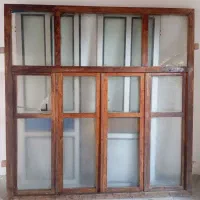 فروش2عدد  پنجره چوبی نرات