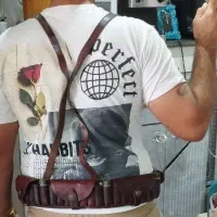 قطار فشنگ بازی یا کمربند چرم خالص 100درصد