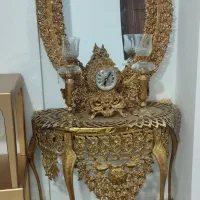 آینه کنسول تمیز و مرتب جنس برنز