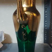 پارچ سبز تک گل برجسته بوهمیا چک|صنایع دستی و سایر لوازم تزئینی|تهران, شوش (باغ آذری)|دیوار