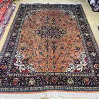 فرش جفت ۶ متری تبریز زمینه مسی