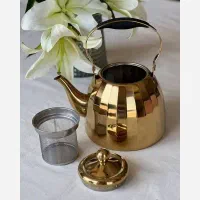 کتری طلایی الماسی نگینی|قوری، کتری، قهوه‌ساز دستی|تبریز, |دیوار