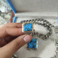 سرویس مردانه نقره فیروزه