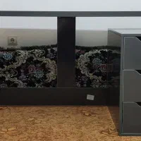 میز کامپیوتر تمام MDF جنس درجه یک طرح CNC