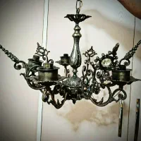 ۵عددلوستر برنز ۵شعله|لوستر و چراغ آویز|سنندج, |دیوار