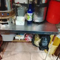 میز کار فلزی با صفحه استیل در فارسان|مبلمان اداری|فارسان, |دیوار