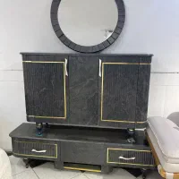 نمایشگاه هخامنش آینه و کنسول و TV|بوفه، ویترین، کنسول|ملایر, |دیوار