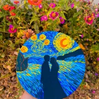 دیوارکوب سفالی ونگوگ