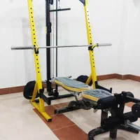 دستگاه بدنسازی-هالتر/رک اسکات*سیم کش/