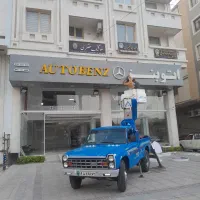 ماشین نیسان بالابر جرثقیل نفربر پاکتی بسکتی داربست|خدمات حمل و نقل|شیراز, شهرک فرهنگیان|دیوار