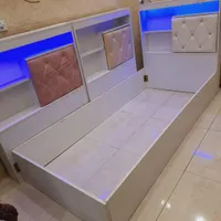 تخت ۱نفره چراغدار|تخت و سرویس خواب|رامهرمز, |دیوار