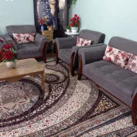 مبل 7نفره خوش رنگ وشیک نرم وراحت