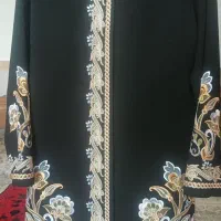 مانتو مجلسی گلدوزی شده کرپ