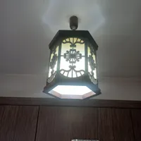 لوستر تک شاخه چوبی کاملا نو