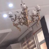 لوستر برنزی فرشته|لوستر و چراغ آویز|مشکیندشت, |دیوار