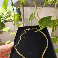 گردنبند طرح طنابی مشابه طلا (رنگ ثابت)|بدلیجات|اردبیل, |دیوار