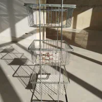 سبد سیب زمینی و پیاز فلزی 3طبقه نو|ظروف نگهدارنده، پلاستیکی، یک‌بارمصرف|تربت‌حیدریه, ۴۵ متری|دیوار