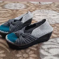 کفش روفرشی و مجلسی بافتنی زنانه و دخترانه سایز ۳۷