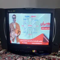 تلویزیون LG21 و زیر تلویزیونی و سی دی سه دیسک