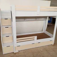 تخت 2طبقه دوطبقه پله منبری مدل111|تخت و سرویس خواب|مشهد, توس (بلوار توس)|دیوار