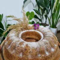 کیک خانگی خوشمزه و تازه