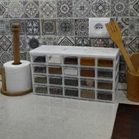 جا ادویه ای جاادویه کشویی ست جاادویه پلاستیکی|ظروف نگهدارنده، پلاستیکی، یک‌بارمصرف|تهران, باغ فیض|دیوار