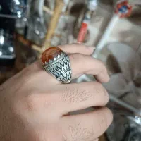 عقیق سه پوست کار دست استاد طاهر