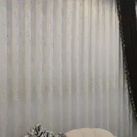 پرده حریر ترک طرح دار عالی