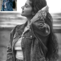 سفارش تابلو چهره نقاشی سیاهقلم (کادو تولد یادگاری)