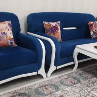 مبل هشت نفره بانشیمن فوم سرد در حد نو وطرح زیبا|مبلمان خانگی و میز عسلی|خمام, |دیوار