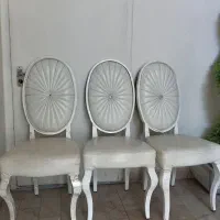 چهار عدد صندلی غذاخوری پایه آهنی