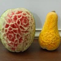 حکاکی هندوانه و میوه آرایی