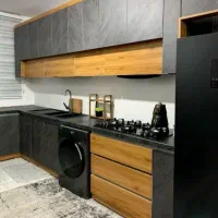 کابینت طوسی پله ای