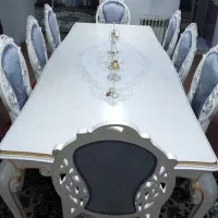 مبلمان ۷ نفره ترک+دو عدد میزبان+ ناهارخوری ۱۰ نفره|مبلمان خانگی و میز عسلی|تهران, پاسداران|دیوار