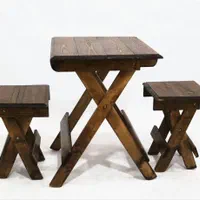 میز و صندلی تاشو چوبی (چوب روسی نراد)|میز و صندلی غذاخوری|پردیس, شهرک صنعتی کمرد|دیوار