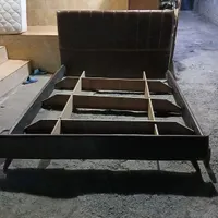 تخت خواب ۲ نفره چرم ترک با تشک خارجی طبی|تخت و سرویس خواب|رشت, منظریه|دیوار