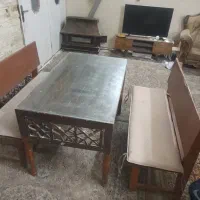 5 دست میزونیمکت و6عددسایه بان برزنتی