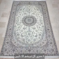 فرش‌دستباف ۹ متری گل‌ابریشم نایین رنگ فیلی|فرش|تهران, ونک|دیوار