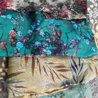 پارچه عمده و تکی کودری ترک نگین دار