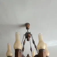 لوستر چوبی|لوستر و چراغ آویز|اصفهان, حسین‌آباد|دیوار