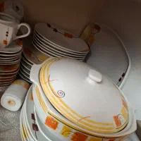 ظروف چینی ۱۲نفره اصل ژاپن|ظروف سرو و پذیرایی|ری, دیلمان|دیوار