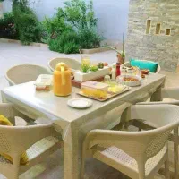 میز و صندلی پلاستیکی حصیری|میز و صندلی غذاخوری|لواسان, |دیوار