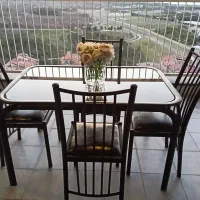 میز و صندلی فلزی ۴ نفره