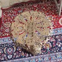 میز و شکلات خوری برنجی جوندار و سنگین قدیمی|کلکسیون اشیاء عتیقه|اصفهان, دارک|دیوار
